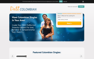 Date Colombian Homepage Image